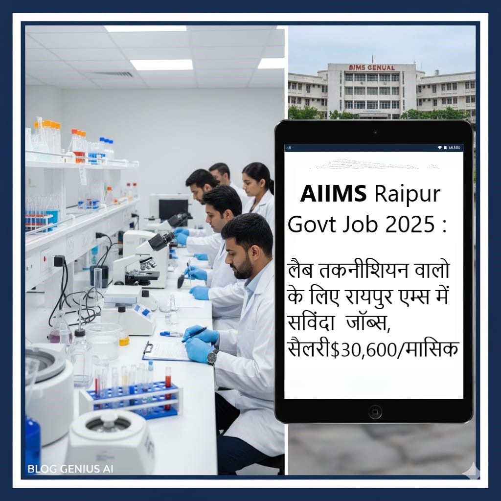 Aims Raipur Govt sanvida Job