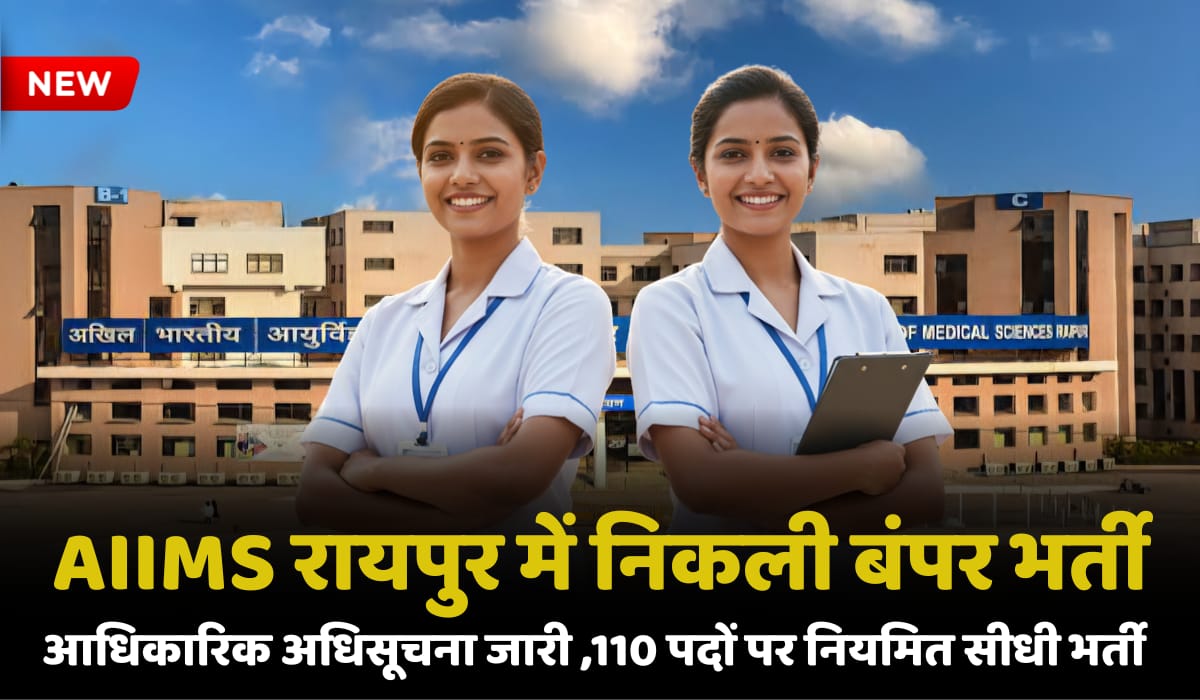 AIIMS Raipur New Recruitment 2025