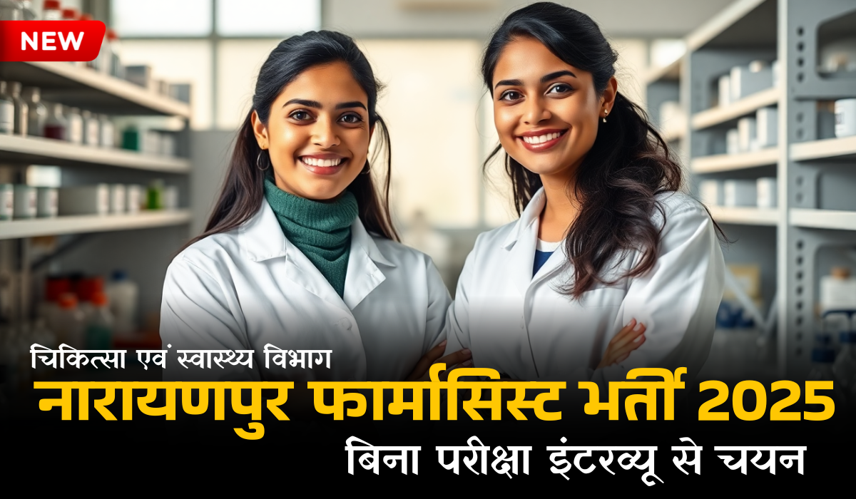 CMHO Narayanpur Pharmacist Recruitment 2025